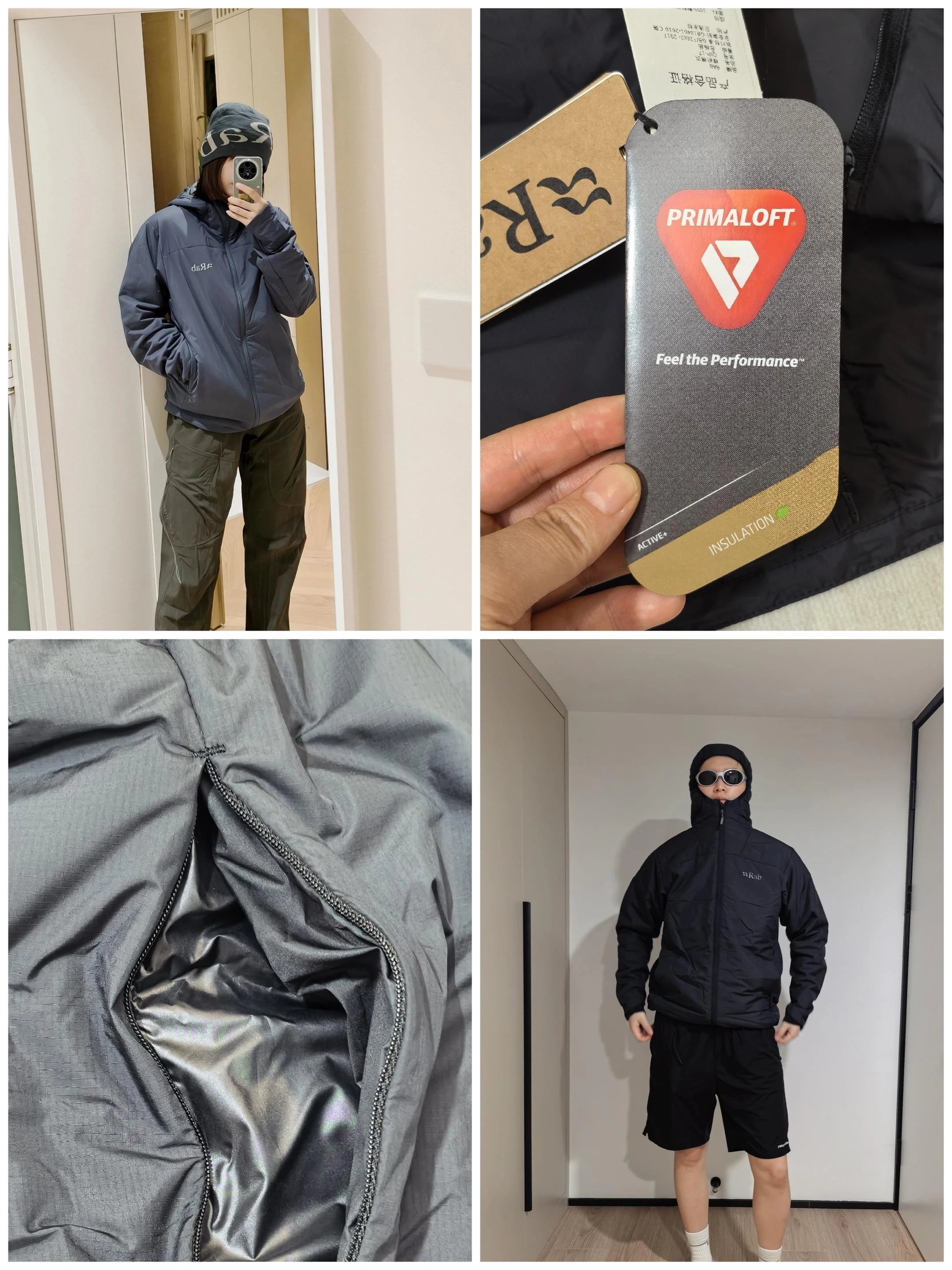Bangladesh Original Stock❗️Rab Xenair Alpine Light Men's Authentic Gold Label PrimaLoft 20D Pertex® Quantum Air Hooded Insulated Jacket❗️❗️❗️