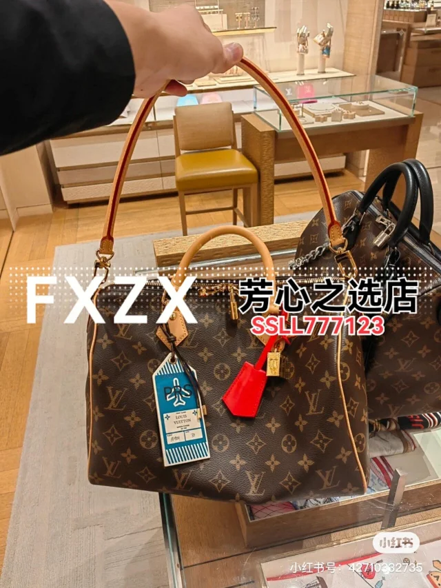 刘亦菲同款！LV Speedy Soft 30 Crafty 枕头包，单肩斜挎女包  第5张