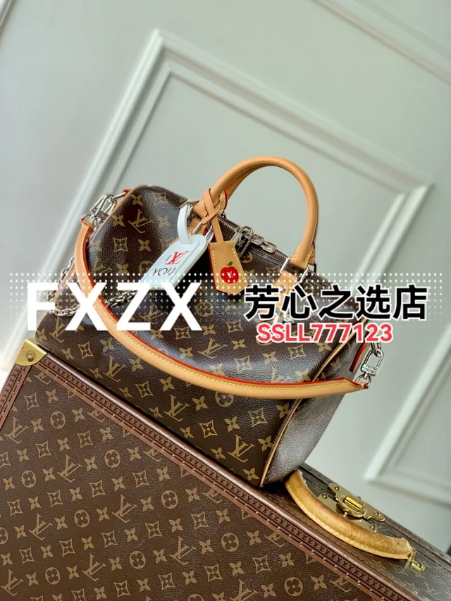 刘亦菲同款！LV Speedy Soft 30 Crafty 枕头包，单肩斜挎女包  第38张