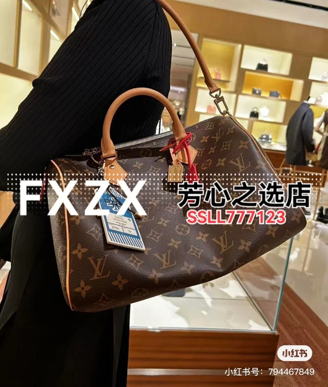 刘亦菲同款！LV Speedy Soft 30 Crafty 枕头包，单肩斜挎女包  第6张