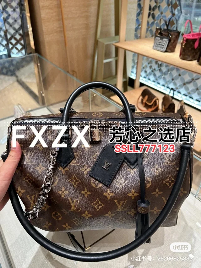 刘亦菲同款！LV Speedy Soft 30 Crafty 枕头包，单肩斜挎女包  第88张