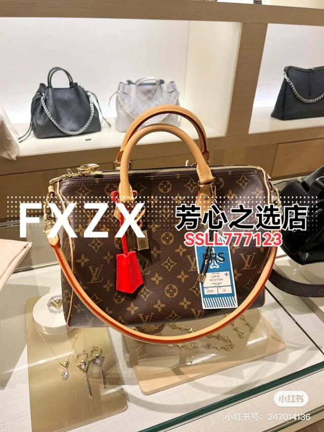 刘亦菲同款！LV Speedy Soft 30 Crafty 枕头包，单肩斜挎女包  第7张