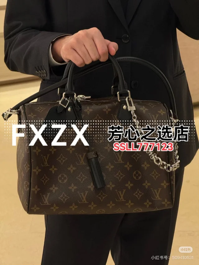 刘亦菲同款！LV Speedy Soft 30 Crafty 枕头包，单肩斜挎女包  第34张