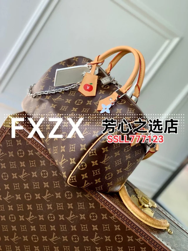 刘亦菲同款！LV Speedy Soft 30 Crafty 枕头包，单肩斜挎女包  第39张