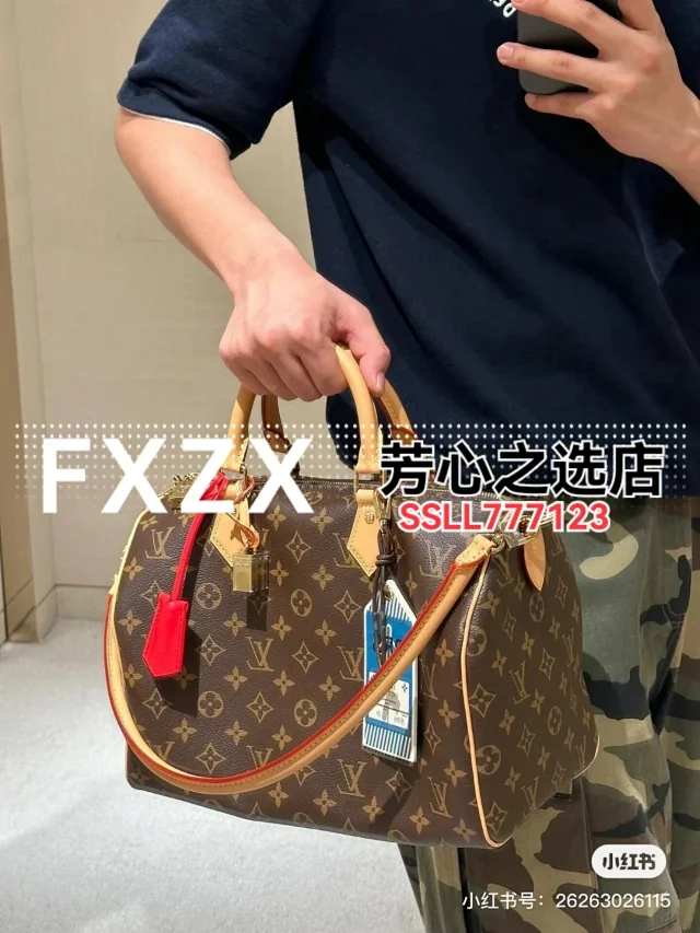 刘亦菲同款！LV Speedy Soft 30 Crafty 枕头包，单肩斜挎女包  第47张