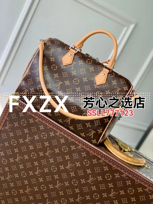 刘亦菲同款！LV Speedy Soft 30 Crafty 枕头包，单肩斜挎女包  第40张