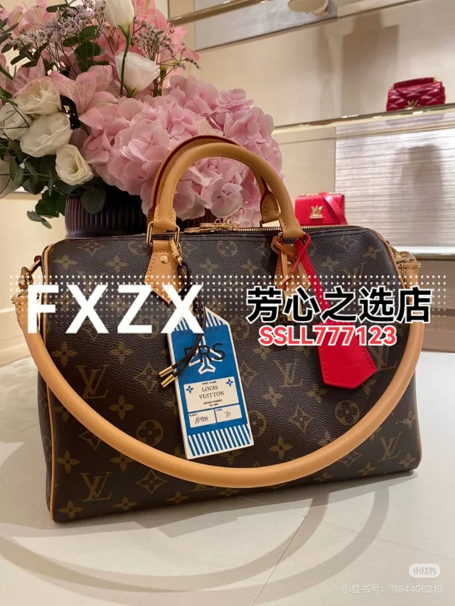 刘亦菲同款！LV Speedy Soft 30 Crafty 枕头包，单肩斜挎女包  第29张