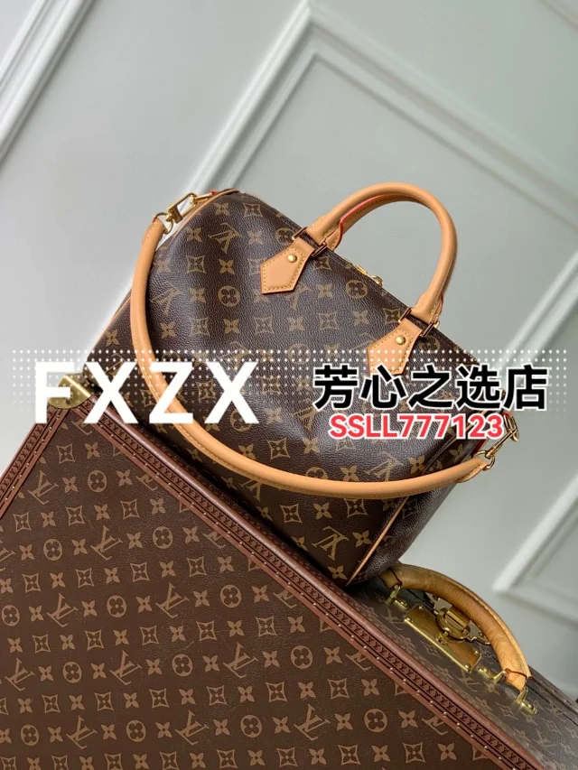 刘亦菲同款！LV Speedy Soft 30 Crafty 枕头包，单肩斜挎女包  第10张