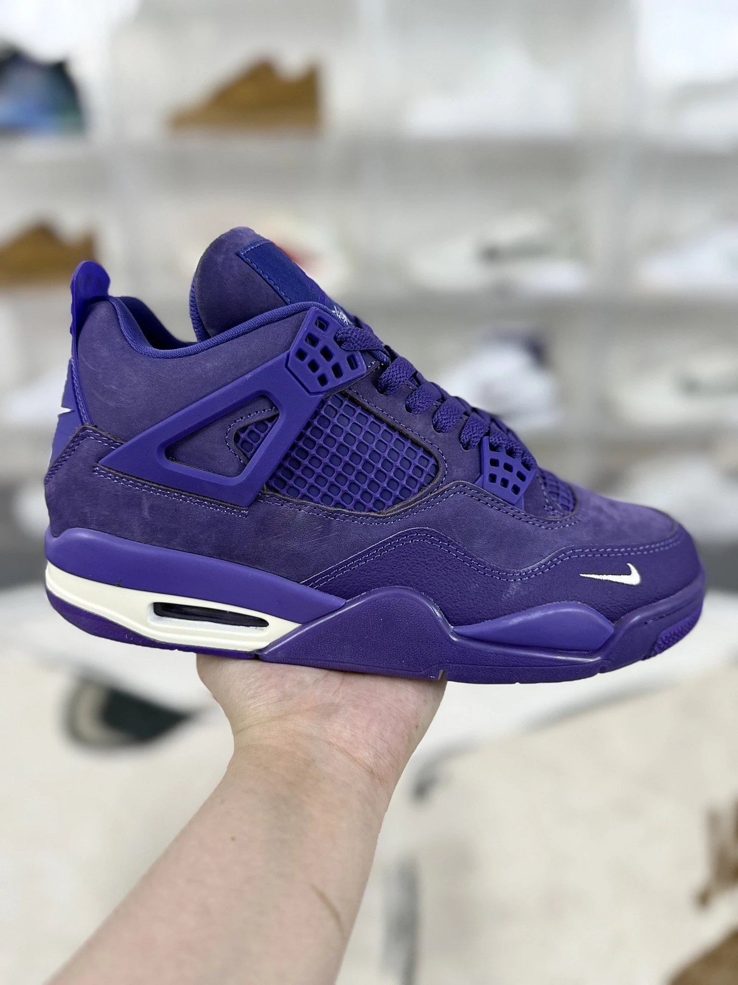 乔丹▪️TX纯原生产线 全头层Nigel Syester x Jordan Air Jordan 4 Retro OG SP 百搭舒适 耐磨 中帮 复古篮球鞋  货号：HF4340-500
