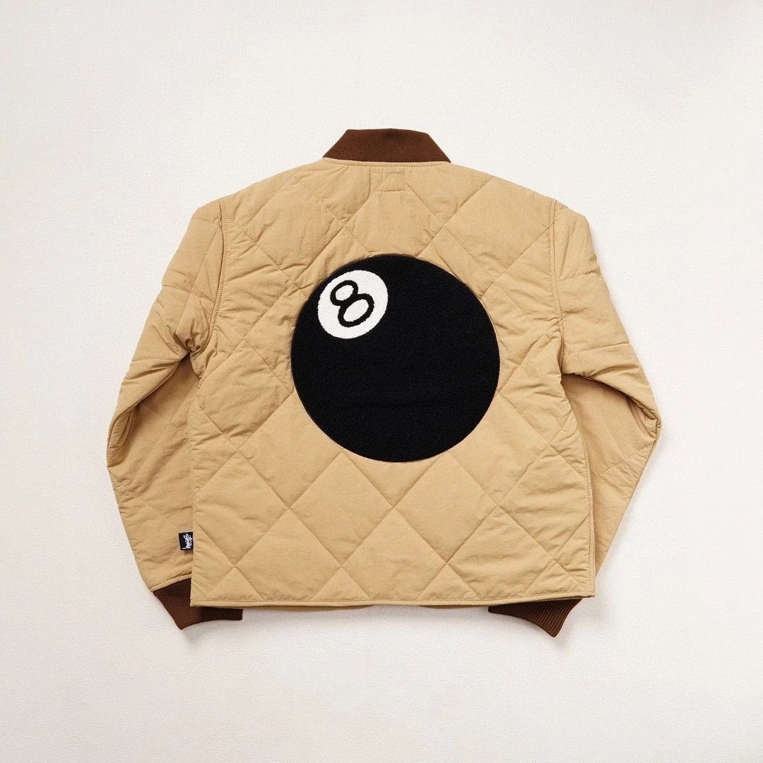Human Made 8-Ball Quilted Jacket Beige Outerwear - 7