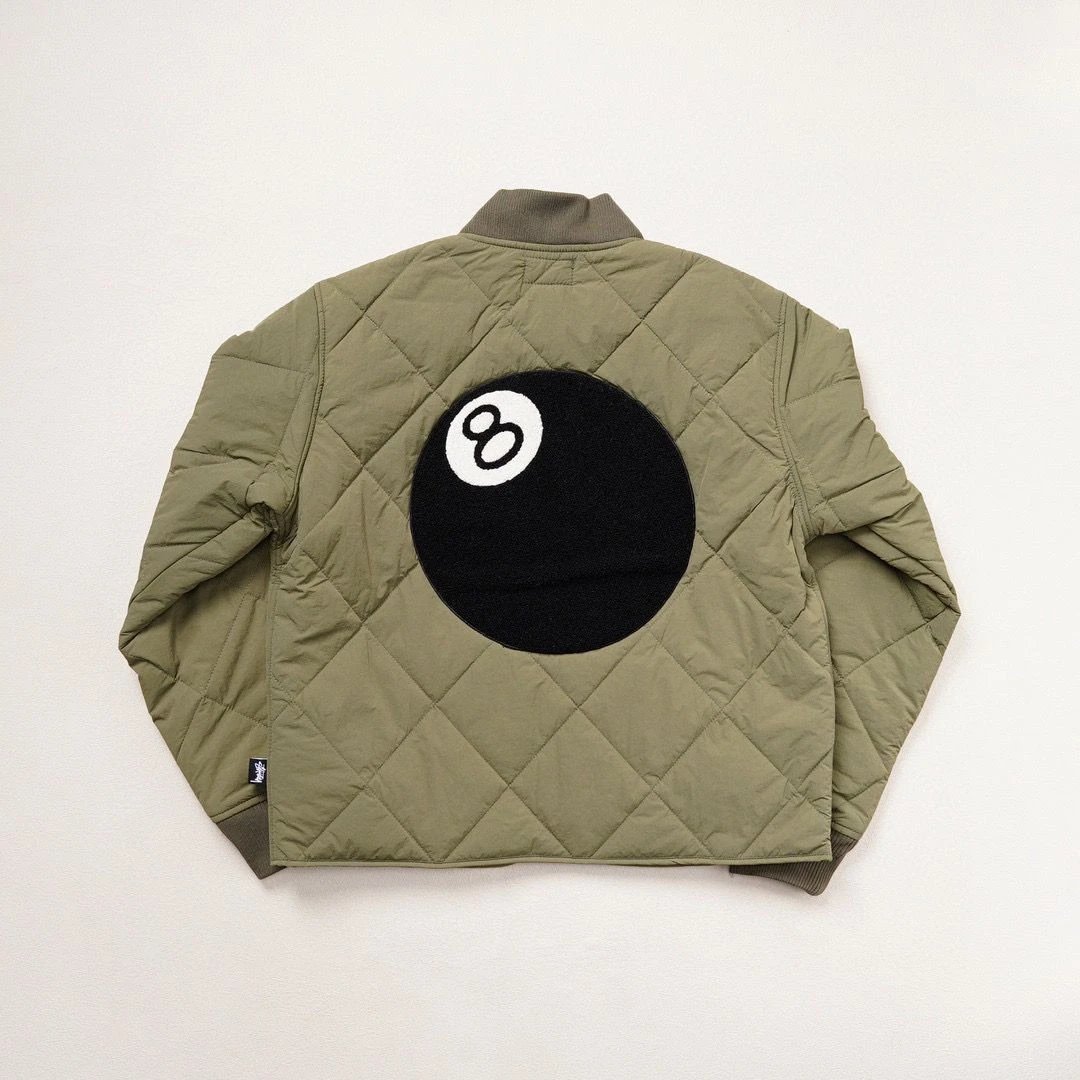 Human Made 8-Ball Quilted Jacket Beige Outerwear - 5