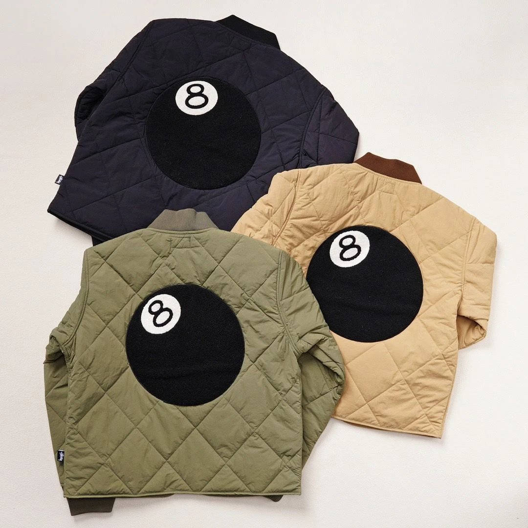 Human Made 8-Ball Quilted Jacket Beige Outerwear - 2