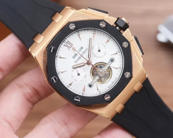 Audemars Piguet Royal Oak Extra-Thin Blue Dial Mechanical Watch - 58