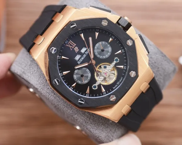 Audemars Piguet Royal Oak Extra-Thin Blue Dial Mechanical Watch - 57