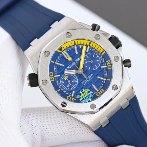 Audemars Piguet Royal Oak Extra-Thin Blue Dial Mechanical Watch - 22