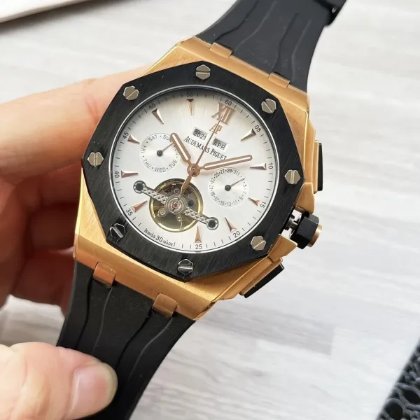 Audemars Piguet Royal Oak Extra-Thin Blue Dial Mechanical Watch - 49