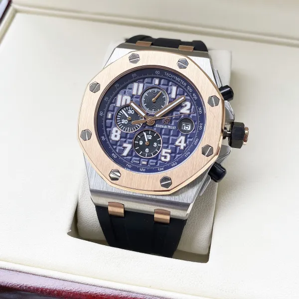 Audemars Piguet Royal Oak Extra-Thin Blue Dial Mechanical Watch - 83