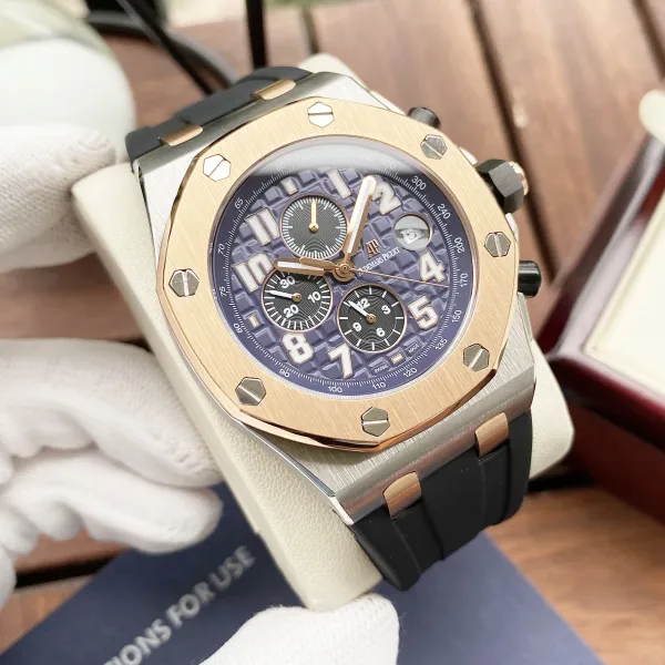 Audemars Piguet Royal Oak Extra-Thin Blue Dial Mechanical Watch - 88