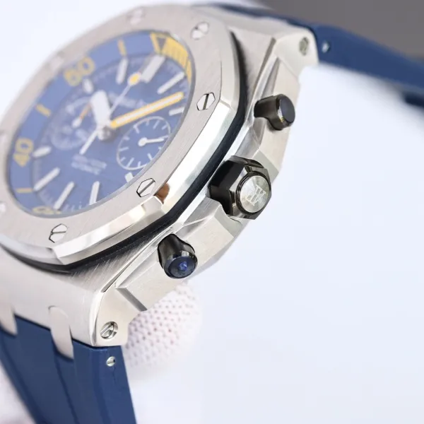 Audemars Piguet Royal Oak Extra-Thin Blue Dial Mechanical Watch - 24