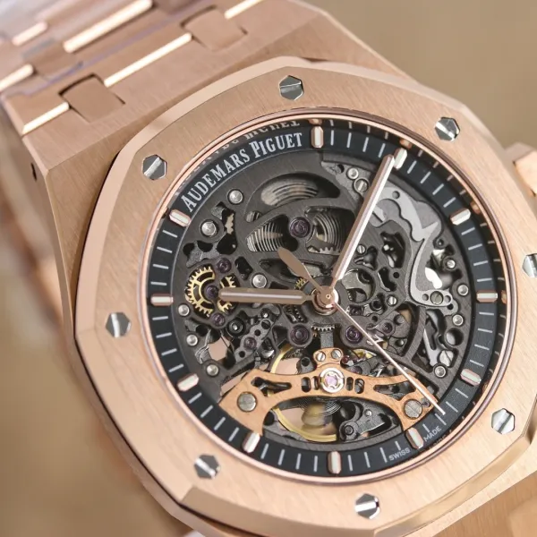 Audemars Piguet Royal Oak Extra-Thin Blue Dial Mechanical Watch - 95