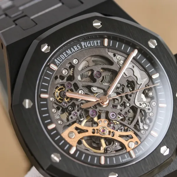 Audemars Piguet Royal Oak Extra-Thin Blue Dial Mechanical Watch - 96
