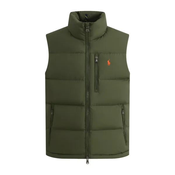 Polo Ralph Lauren Puffer Vest Army Green Vest - 1