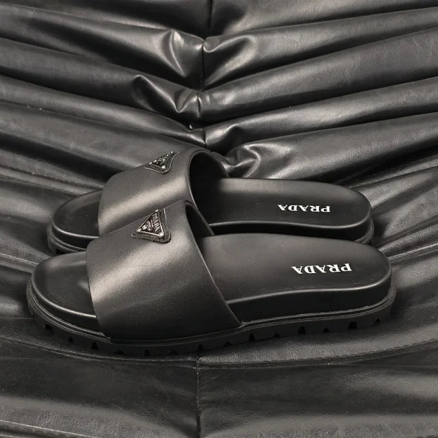 Prada Sandals Logo Detail Slide product detail image 31