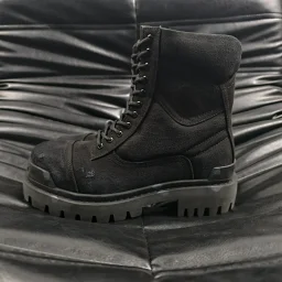 thumbnail for Balen Stomper Cowhide Zipper Round Toe Booties Men's Bar Aged FS batch Cowboy Boots hummerSTRIKE Big Toe Martin Boots [Dongguan Goods]WhatsApp:+86 13055698157