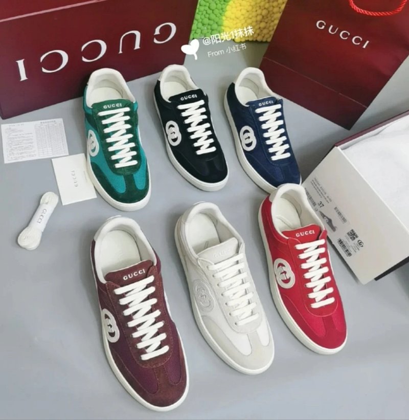 G Gucc1 Interlocking G Suede Sneaker