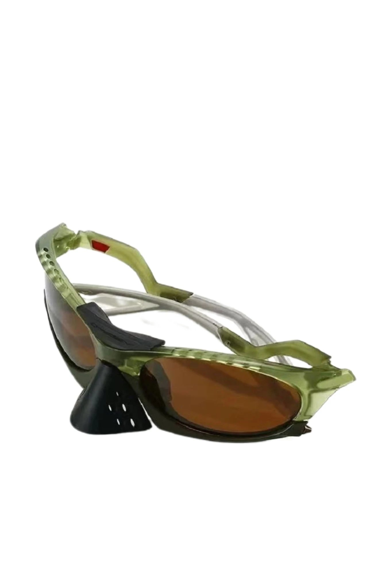 Rise Plantaris Style Acetate Goggles Green Brown