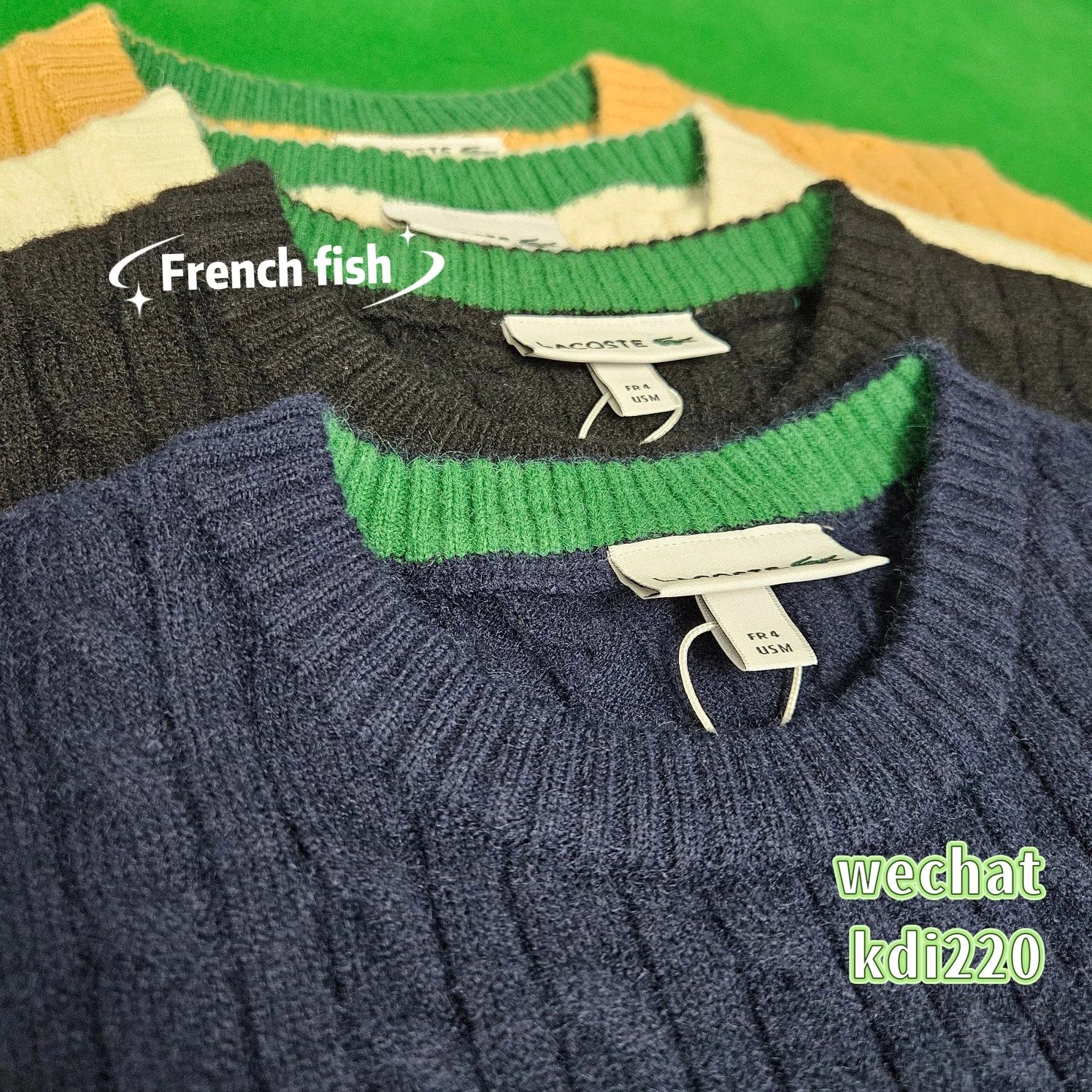 Lacoste Cable Knit Sweater Charcoal Gray Sweater - 8