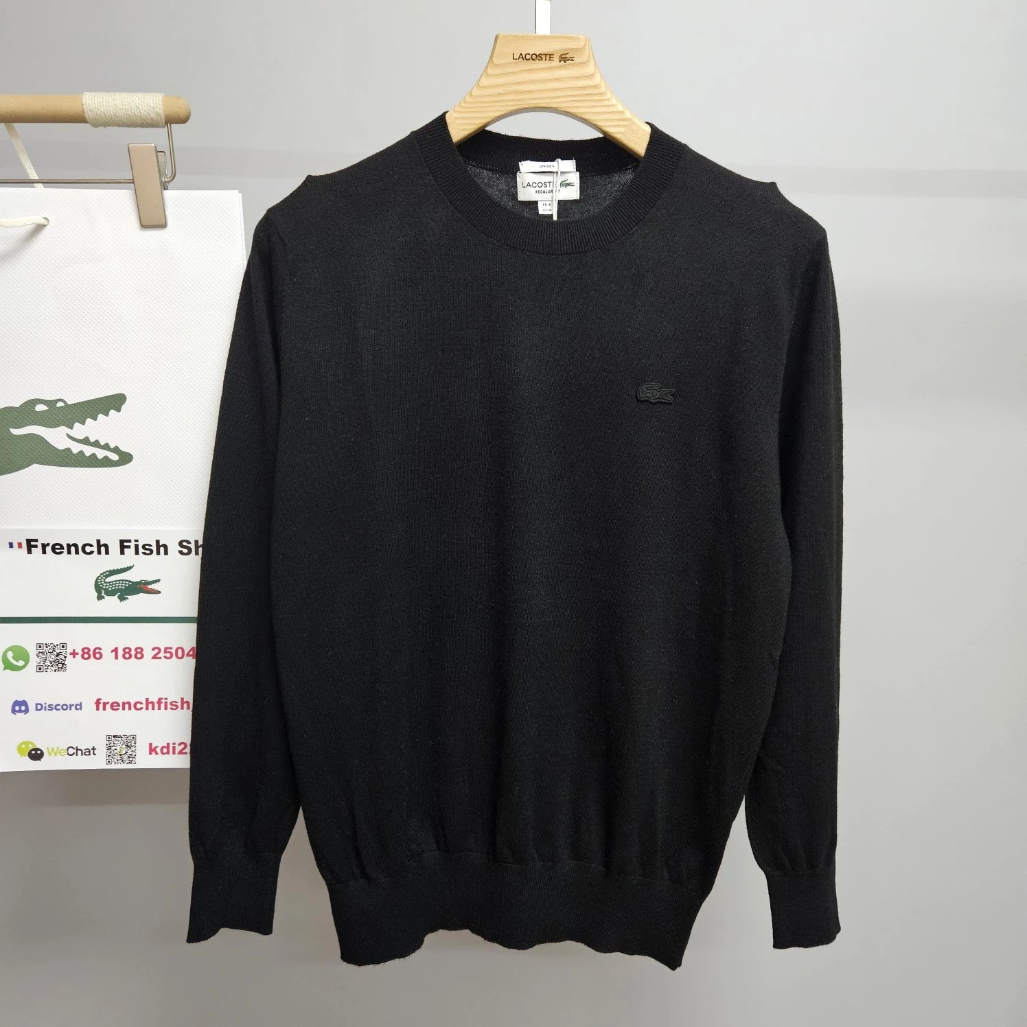 Black Lacoste Sweater