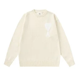 thumbnail for Ami Fall/Winter Loose Knit Crew Neck Pullover Sweater