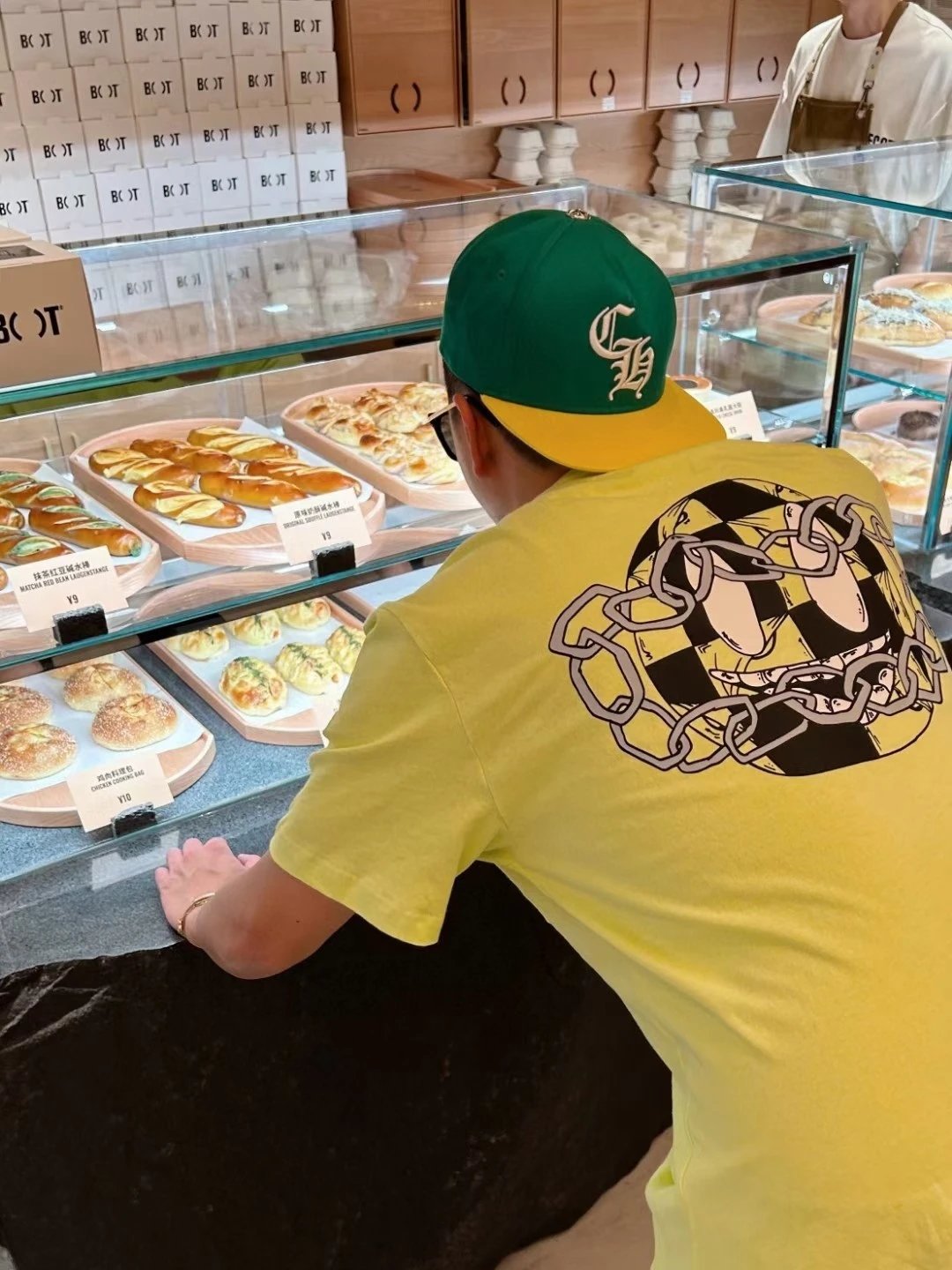 [Prophet] In Stock CH Limited Edition Apple Green Grimace Print T-Shirt Exclusive Authentic Version