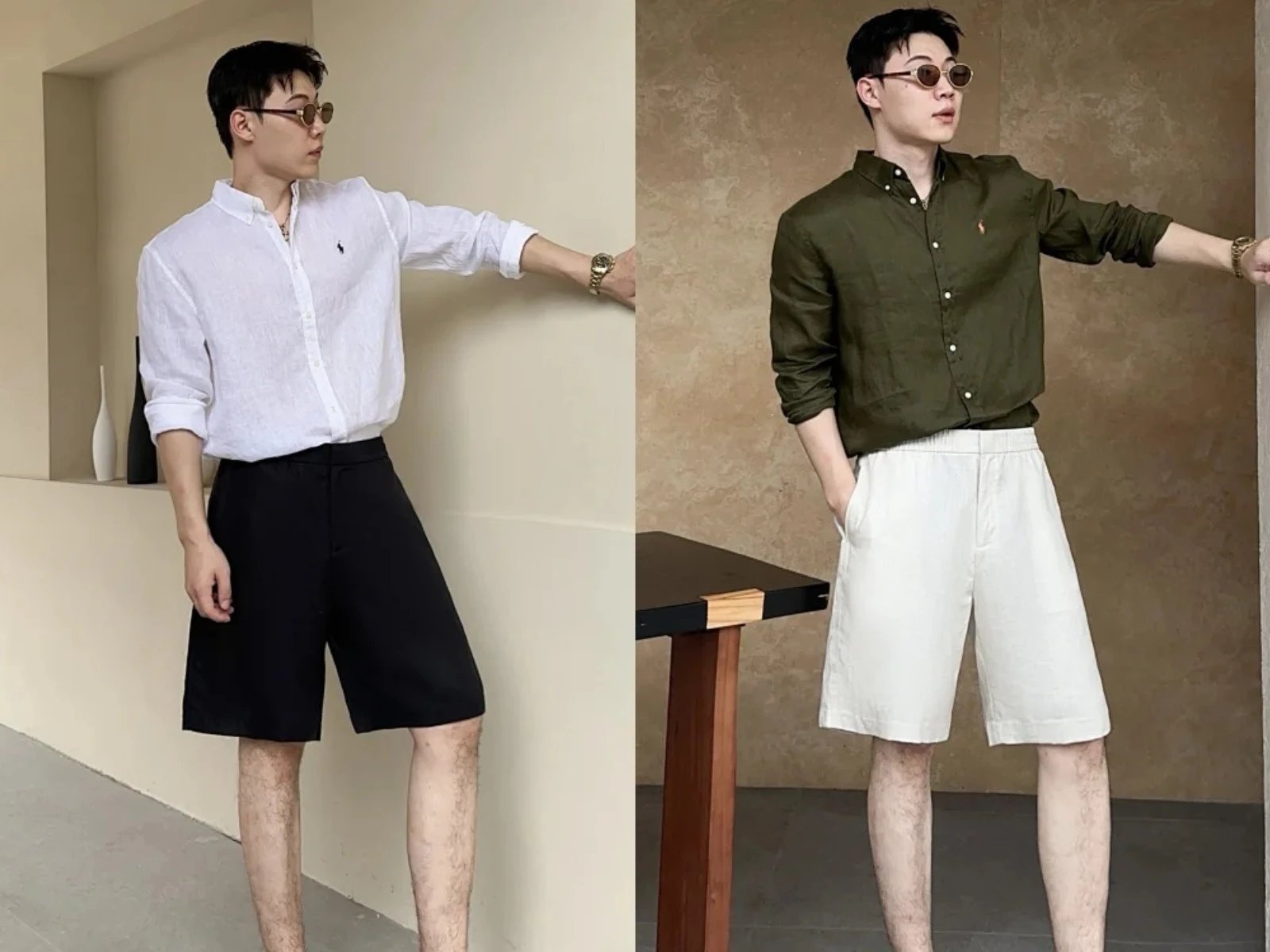 Zegna Linen Casual Shorts
