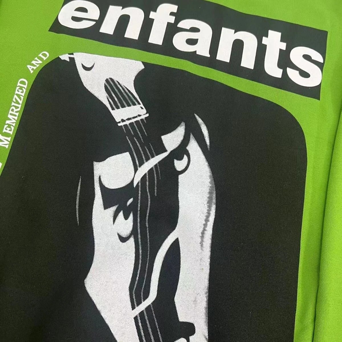 Enfants Box Logo Lime Green Hoodie - 14