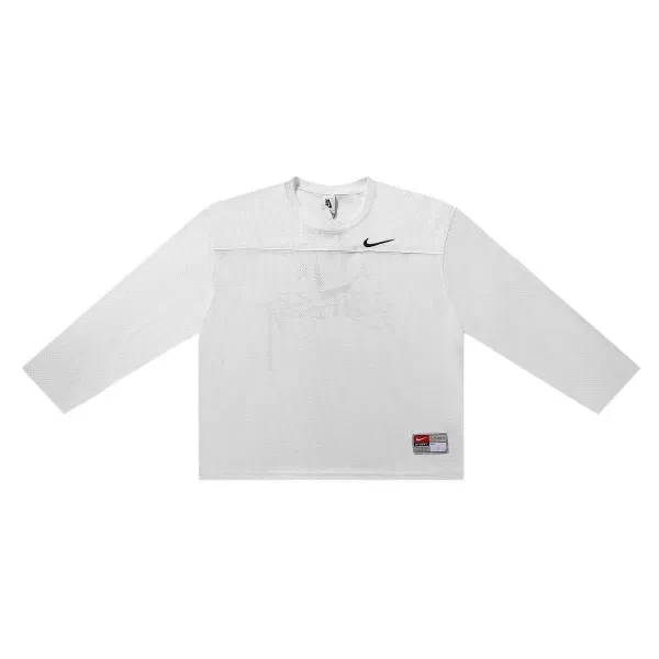 Nike Mesh Long-Sleeve Training Top White - 1