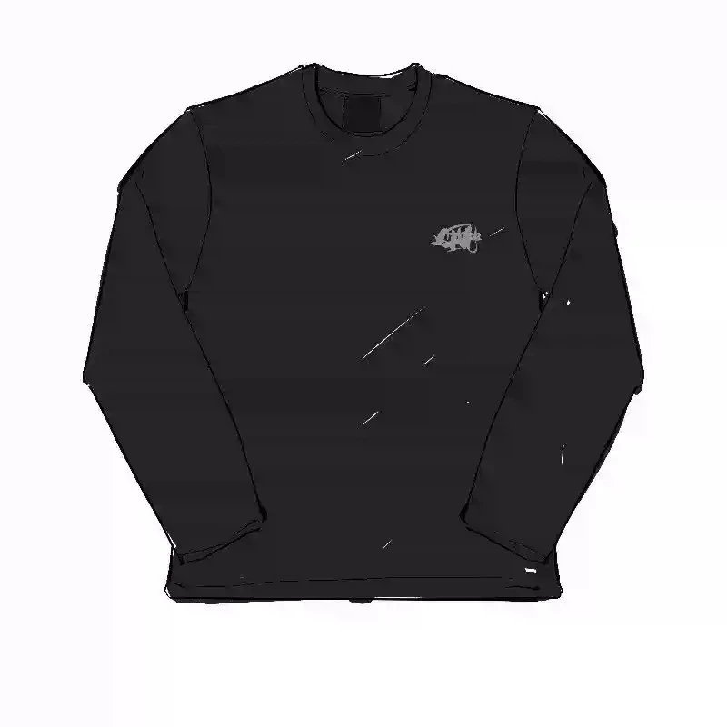 Trendy SY round neck pure cotton long sleeved shirt