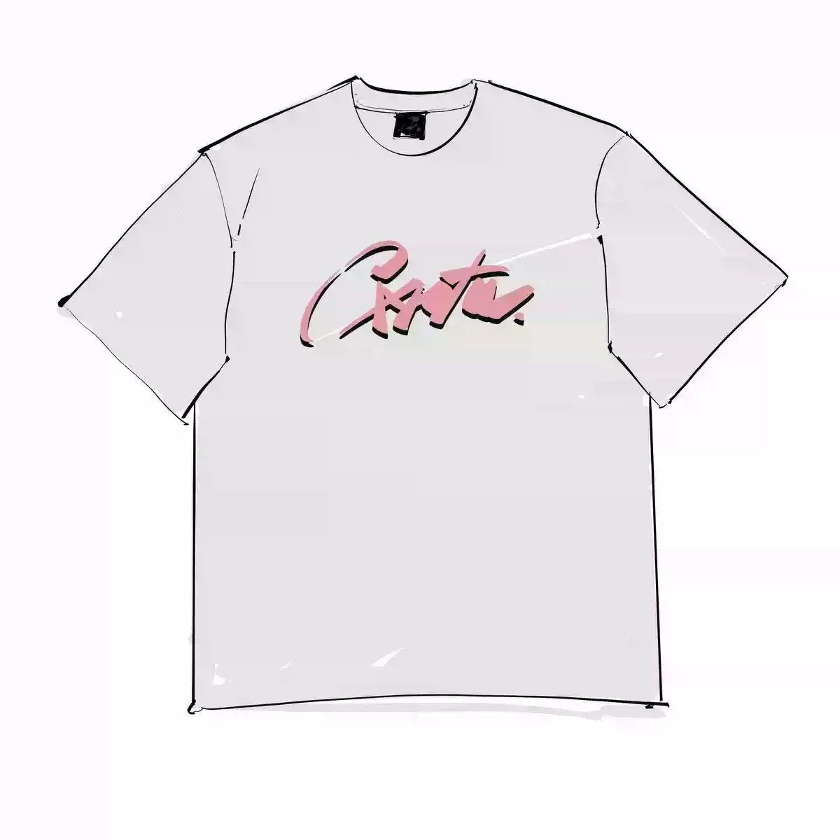 Crtz Devil Letter C Series Printed Short Sleeve