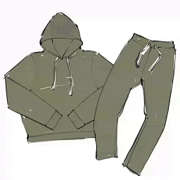 thumbnail for 潮流SY tracksuit连帽卫衣长裤套装