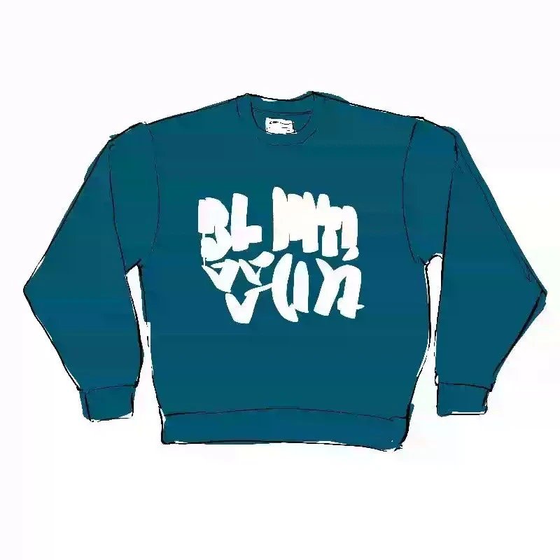 BG BOY Three Color Street Trendy Non Ironing Men's Round Neck Long Sleeve Hoodie