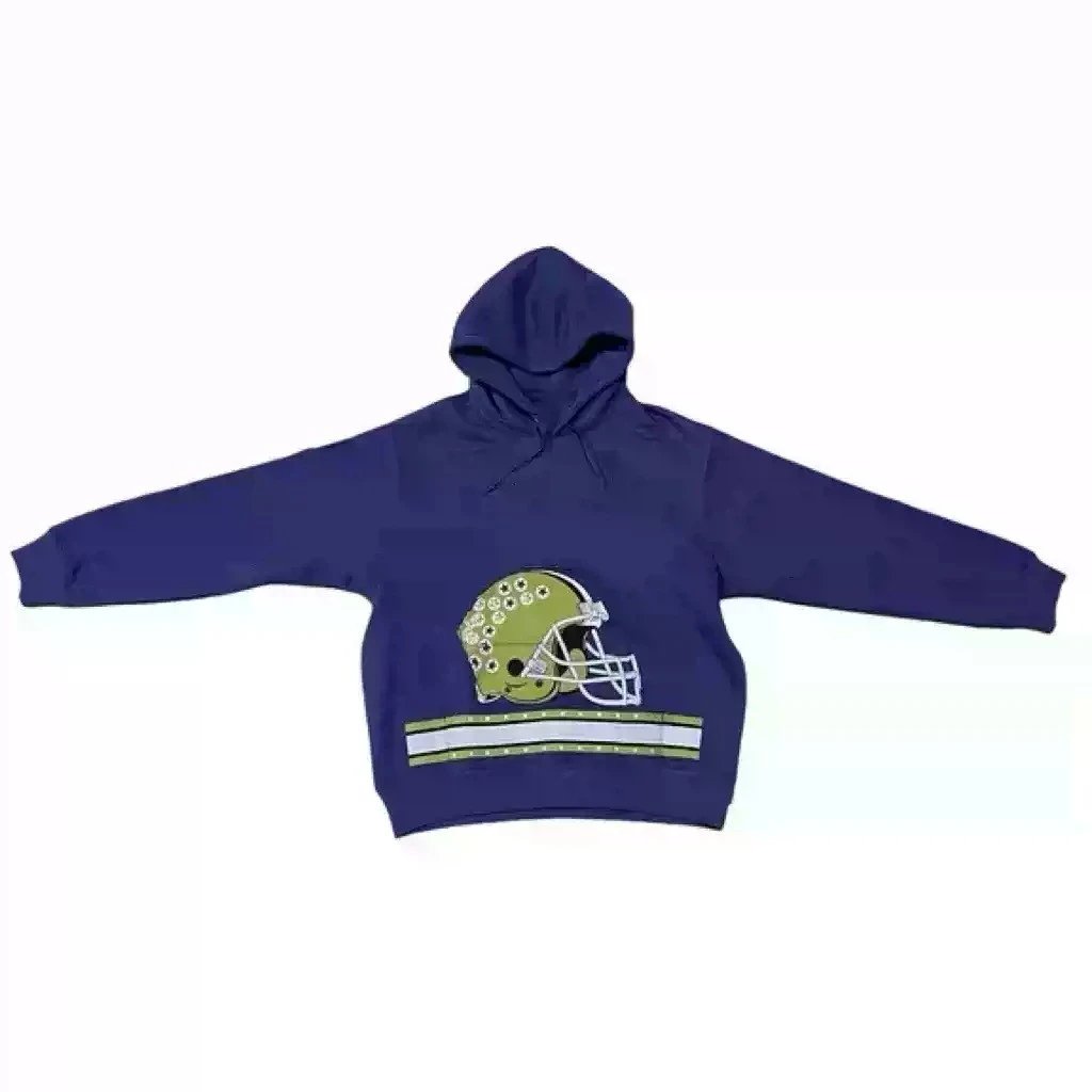 Green helmet hoodie