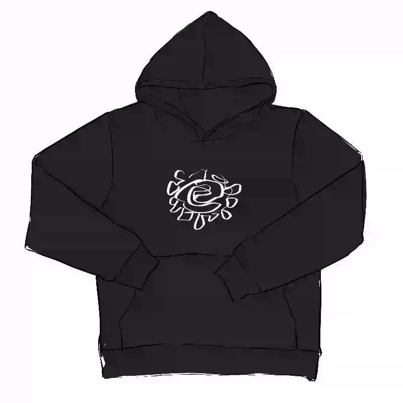 CRTZStarz Black Sunflower Hoodie Pants Set