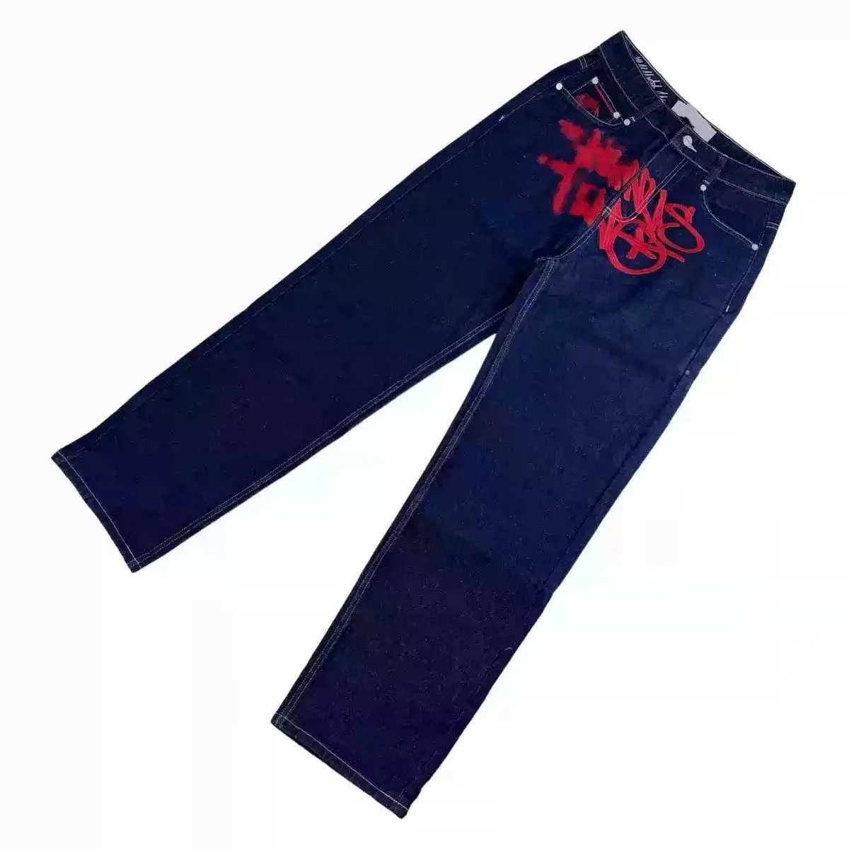 Minustwo trendy new embroidered denim pants