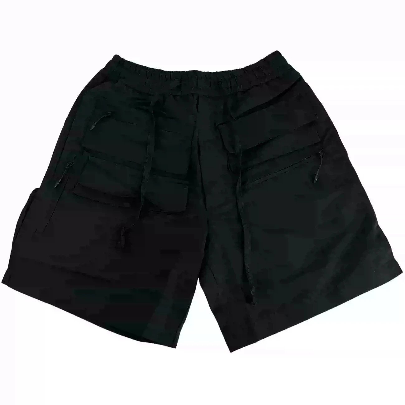 TS black multi pocket workwear shorts