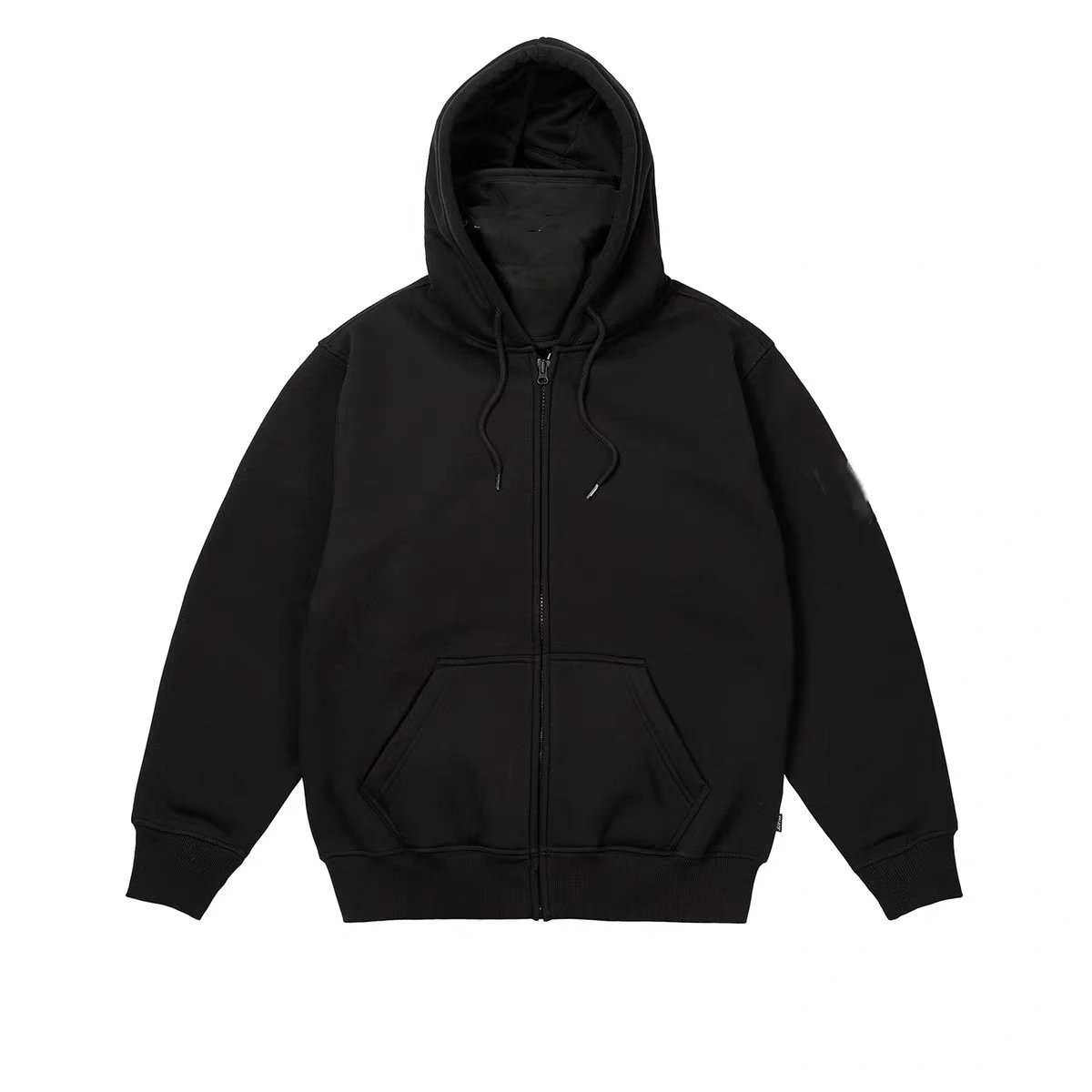 Facemask zip up hoodie gray mask jacket