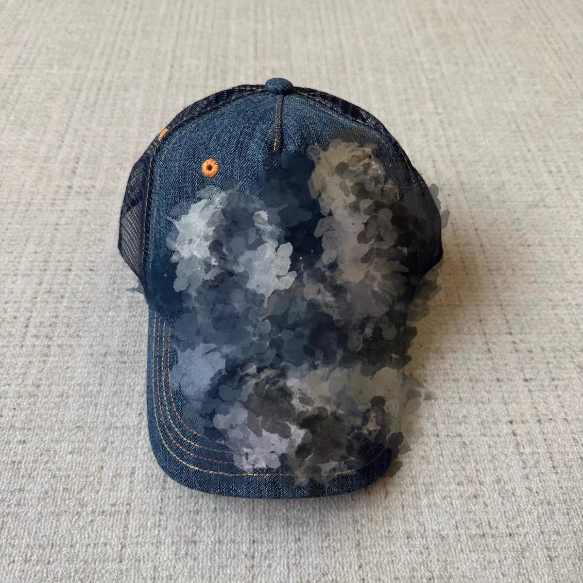 Denim baseball cap