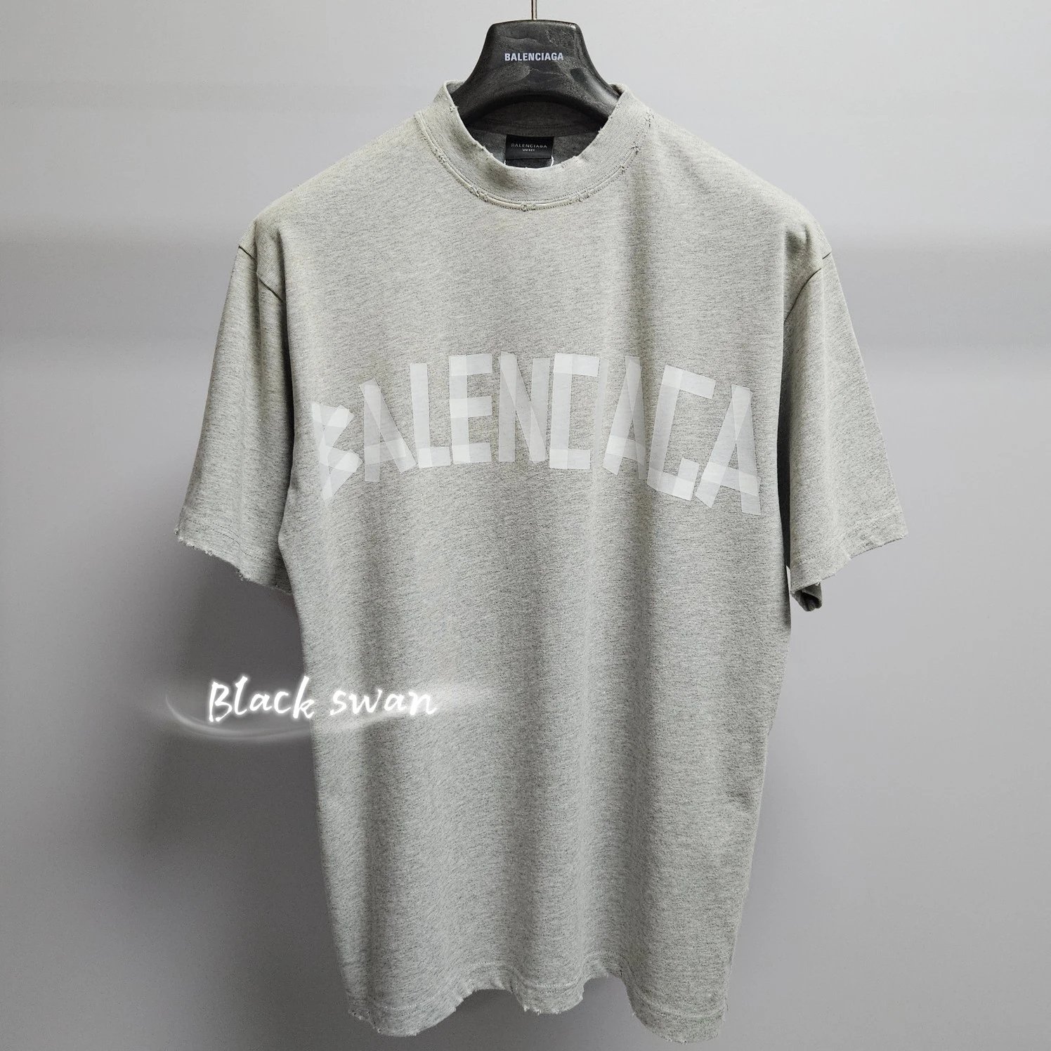 Balenciaga Logo Gray Oversized