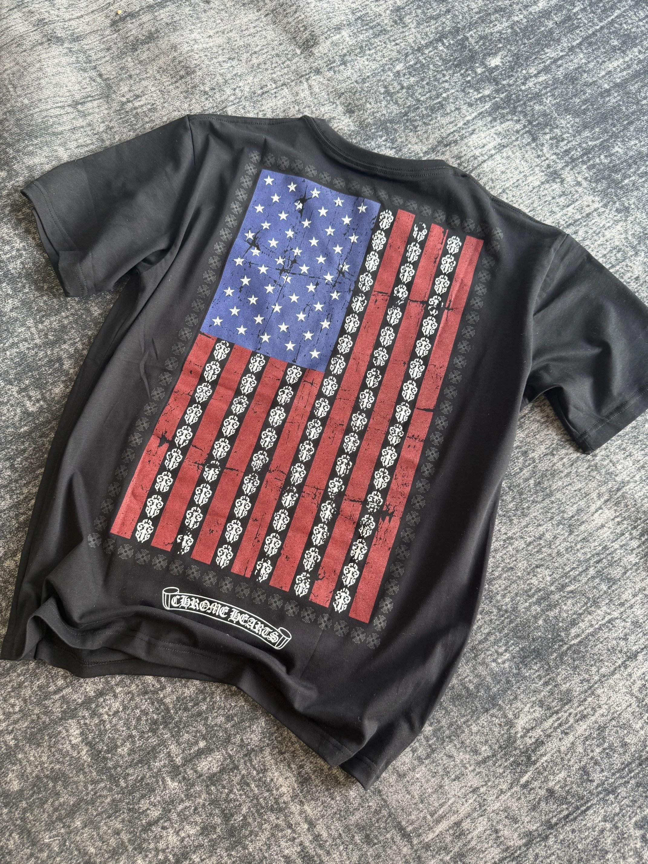 (Ready to ship within 24 hours) Subsequent price increase of 20-30Ch limited scroll national flag short sleeved upgraded fabric with a ratio of 40g to 240g, combed cotton original consistent weight (with special hand feel technology) original consistent high temperature thermosetting ink printing