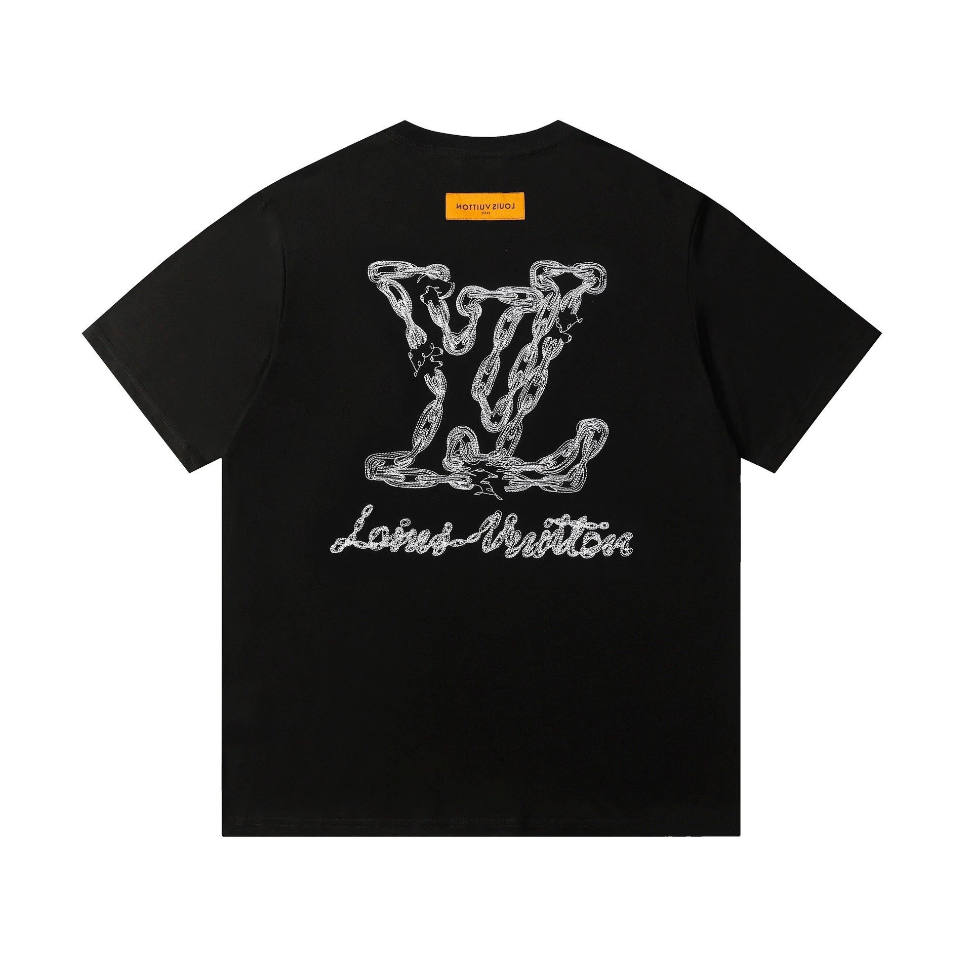 Louis Vuitton T-Shirts Short-Sleeve Graphic Logo Print — 12